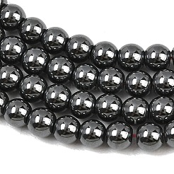 Synthetic Non-magnetic Hematite Beads Strands&nbsp;GG-CBAB93D-B01-4mm