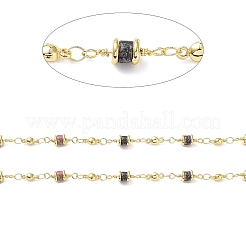 Natural Tourmaline Column Link Chains&nbsp;CHC-K014-07G-05
