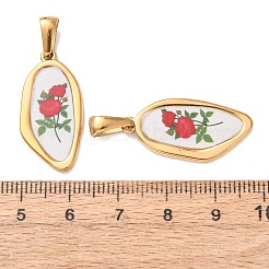 304 Stainless Steel Pendants&nbsp;STAS-D267-02A-G