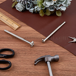 2Pcs 2 Styles DIY Alloy Steel Leathercraft Stamps&nbsp;TOOL-GF0003-53A