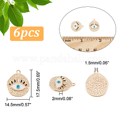 Brass Enamel Pendants&nbsp;KK-HY0001-40