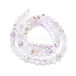 Natural Rutilated Quartz Beads Strands&nbsp;G-K245-A04-02