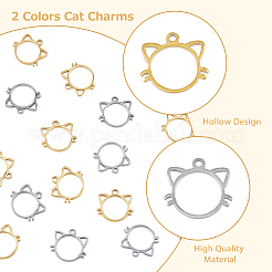 20Pcs 2 Colors 304 Stainless Steel Charms&nbsp;STAS-DC0013-73