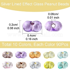 50G 10 Colors Baking Paint Glass Seed Beads&nbsp;SEED-YW0002-51B