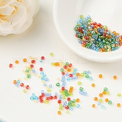 3500Pcs 7 Colors 12/0 Glass Round Seed Beads&nbsp;SEED-YW0001-20