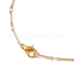 Brass Enamel Teardrop Charm Necklaces&nbsp;NJEW-JN04861
