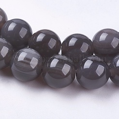 Natural Ice Obsidian Bead Strands&nbsp;G-E468-D01