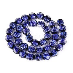 Handmade Foil Glass Beads Strands&nbsp;FOIL-Q002-03A