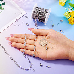 DIY 304 Stainless Steel Link Chains Bracelets/Necklaces Making Kits&nbsp;DIY-TA0012-41B