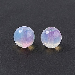 Transparent Baking Paint Glass Beads&nbsp;X-GLAA-P029-06