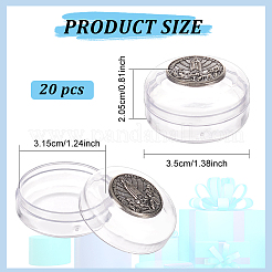 Round Transparent Plastics Display Boxes&nbsp;CON-WH0088-39