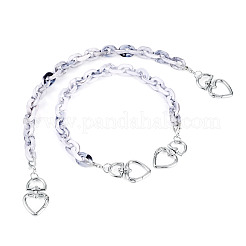 2Pcs Acrylic Link Bag Extender Chains&nbsp;HJEW-TAC0143