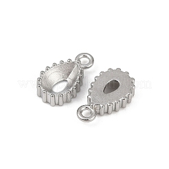 304 Stainless Steel Pendant Cabochon Settings&nbsp;STAS-G356-05P