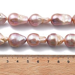 Natural Nucleated Pearl Beads Strands&nbsp;PEAR-B004-15E-01D