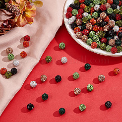 320Pcs 8 Colors Handmade Polymer Clay Rhinestone Beads&nbsp;RB-HY0001-07