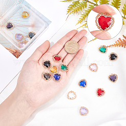 20Pcs 10 Colors Glass Pendants&nbsp;GLAA-PH0001-29