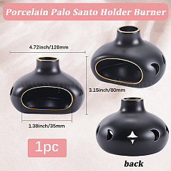 Porcelain Palo Santo Holder Burner&nbsp;AJEW-WH20018-74A