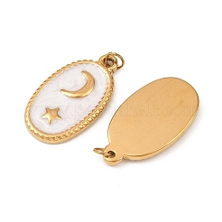 304 Stainless Steel Enamel Pendants&nbsp;STAS-G364-17G-02