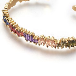 Brass Cuff Bangles&nbsp;BJEW-P245-03G