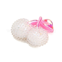 AB Color Alloy & Resin Beaded Pendants&nbsp;RE-CBA4A70-02A