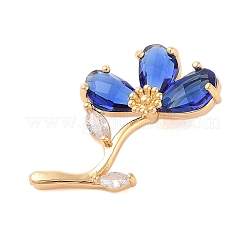 Brass Glass Pendants&nbsp;KK-B100-041G-07