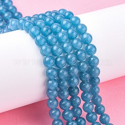 Natural White Jade Beads Strands&nbsp;G-G051-R1-6mm