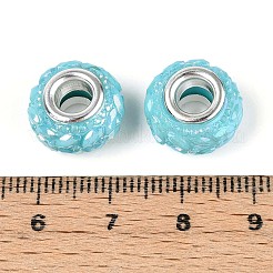 Opaque Resin European Beads&nbsp;RESI-T057-29E