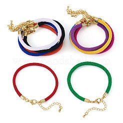 10Pcs 10 Colors Round Nylon Milan Cord Bracelet Making&nbsp;BJEW-TA0001-25