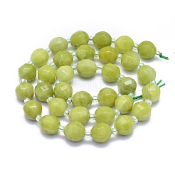 Natural Olive Jade Beads Strands&nbsp;G-K306-A04-10mm