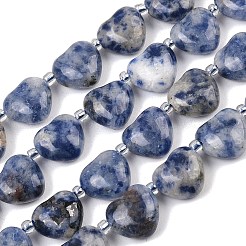 Natural Blue Spot Jasper Beads Strands&nbsp;G-NH0069-A08