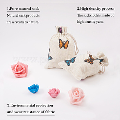 Polycotton(Polyester Cotton) Packing Pouches Drawstring Bags&nbsp;X-ABAG-T004-10x14-03