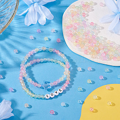 200Pcs Transparent Acrylic Beads&nbsp;OACR-TA0003-88