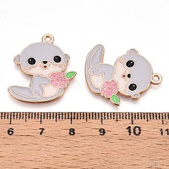 Alloy Enamel Pendants&nbsp;ENAM-T022-02E-01