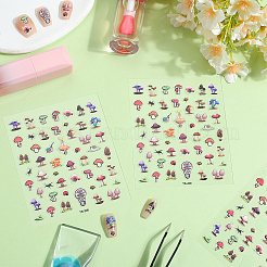 Mushroom Plastic Nail Art Stickers&nbsp;MRMJ-WH20004-07