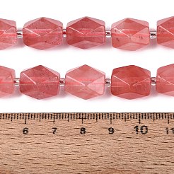 Cherry Quartz Glass Beads Strands&nbsp;G-Q608-11J