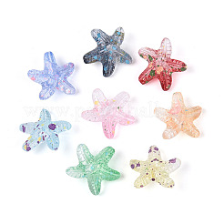 Transparent Spray Painted Acrylic Beads&nbsp;ACRP-T011-03M
