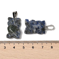 Natural Blue Spot Jasper Pendants&nbsp;G-B127-09P-09
