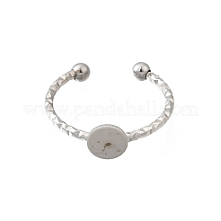 304 Stainless Steel Cuff Ring Components&nbsp;RJEW-H250-03D-P