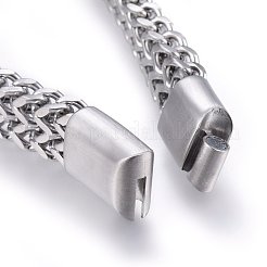 Tarnish Resistant 304 Stainless Steel Mesh Bracelets&nbsp;BJEW-L631-31P
