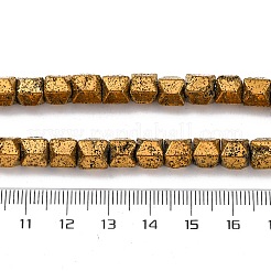 Electroplated Natural Lava Rock Beads Strands&nbsp;G-A256-D01-01E