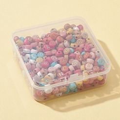 50G 2 Colors Opaque Mixed Color Acrylic Beads&nbsp;SACR-FS0001-10