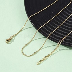 0.9MM 304 Stainless Steel Satellite Chain Necklaces&nbsp;NJEW-T016-21B-G
