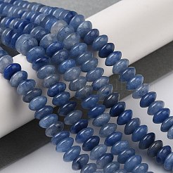 Dyed & Heated Natural Blue Aventurine Beads Strands&nbsp;G-Z030-A25-01