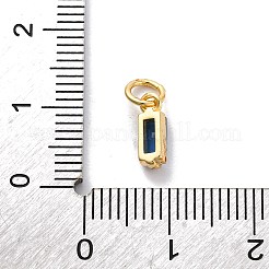 Brass Pave Cubic Zirconia Charms&nbsp;KK-F894-13G-01