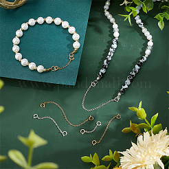 6Pcs 6 Style 925 Sterling Silver Cable Chain Extender&nbsp;FIND-PH0017-98
