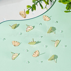 12Pcs Cloud Shape Brass Stud Earring Findings&nbsp;KK-GO0001-65