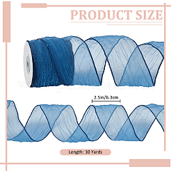 Polyester Organza Ribbons&nbsp;SRIB-WH0011-357A