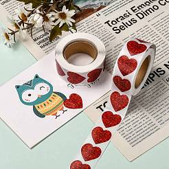 Heart Shaped Stickers Roll&nbsp;X-DIY-K027-A05