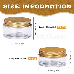 16Pcs 2 Styles PET Plastic Bottles&nbsp;CON-SZ0001-12