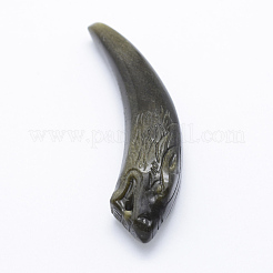 Natural Golden Sheen Obsidian Big Pendant&nbsp;G-E428-03
